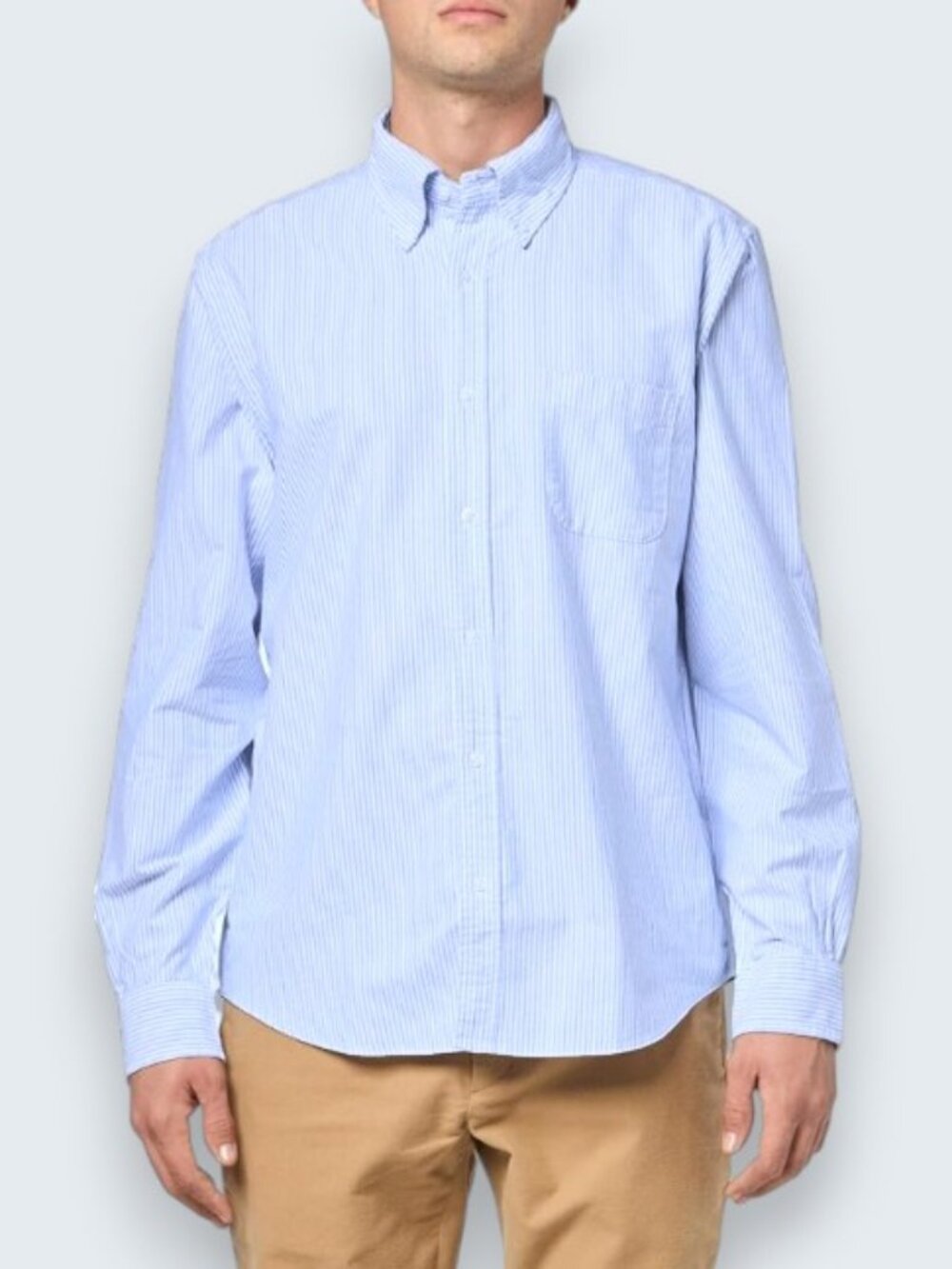 Brooks Brothers stripe regular fit long sleeve button down shirt men's size 15.5